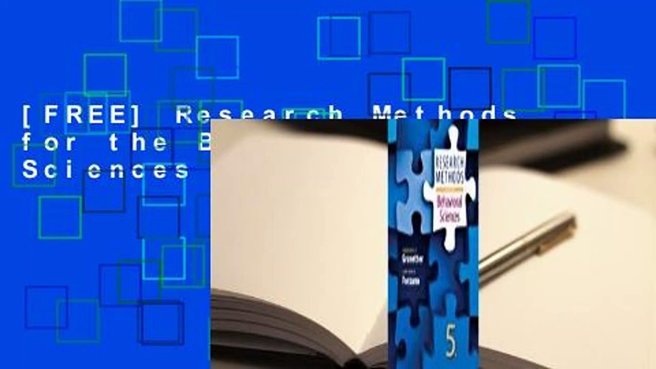 [FREE] Research Methods for the Behavioral Sciences