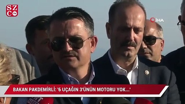 Bakan Pakdemirli'den uçak açıklaması