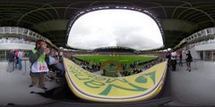 Vidéo 360 : Animation dansante d'avant-match