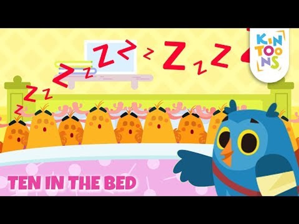 Ten In The Bed | Kids Nursery Rhymes | KinToons