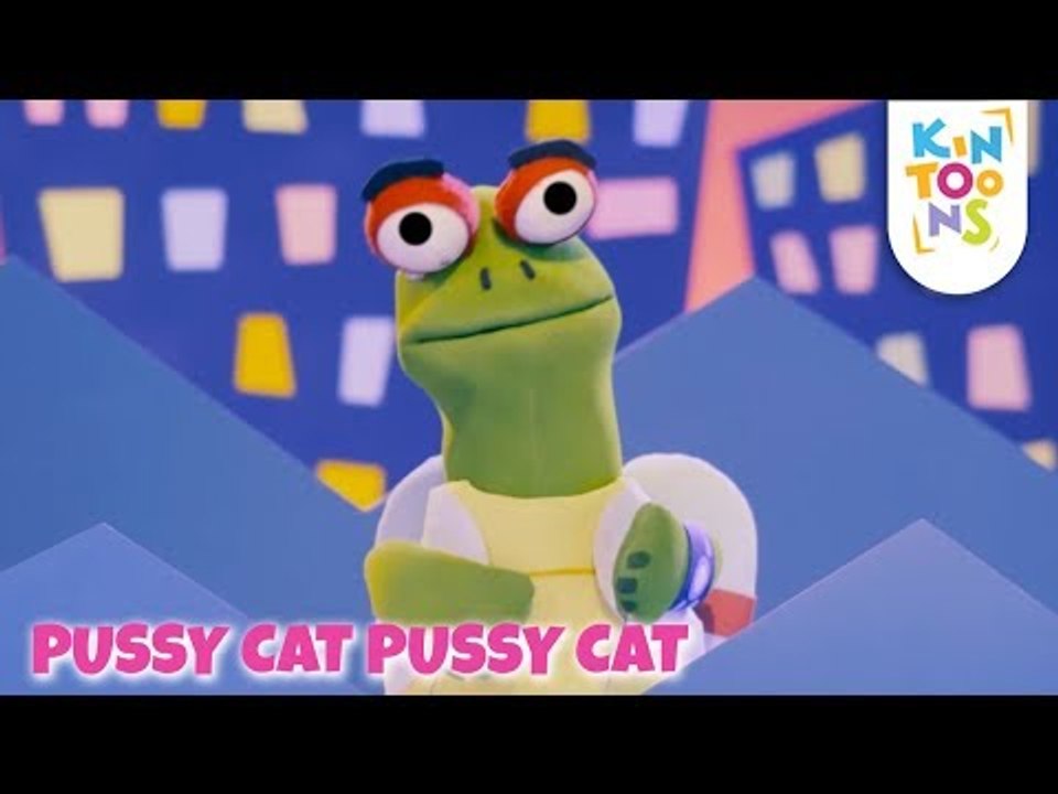 Children's Puppet Songs - Pussy Cat Pussy Cat | Nursery Rhyme | KinToons