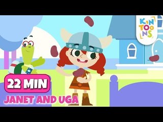 One Potato, Two Potatoes  With Janet And Uga |  Kids Nursery Rhymes Compilation | KinToons