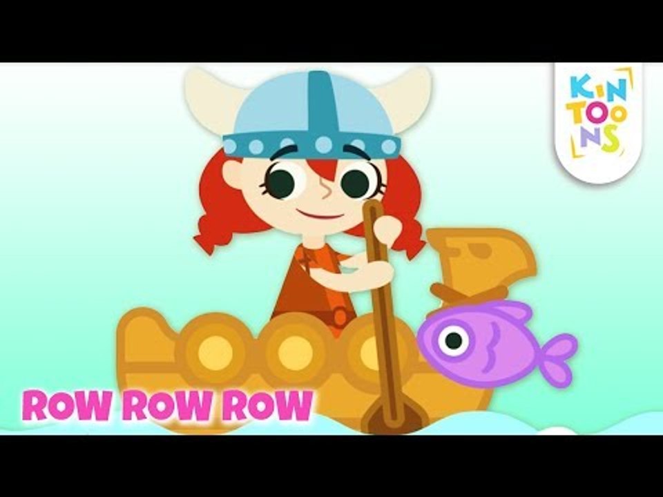 Row Row Row Your Boat - Animal Adventure Songs | Nursery Rhymes & Baby Songs | KinToons