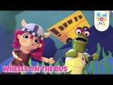 Wheels On The Bus Rhyme With Lyrics | Kids Nursery Rhymes | KinToons