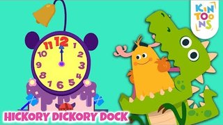 Hickory Dickory Dock | Learn The Number Song | Nursery Rhymes & Baby Songs | KinToons