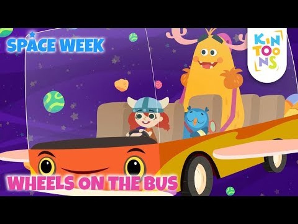 Planet Song - World Space Week | Wheels On The Bus | Nursery Rhymes & Baby Songs | KinToons