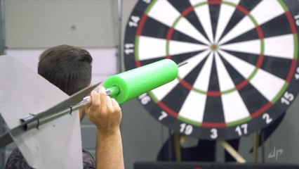 Giant Darts Battle | Dude Perfect