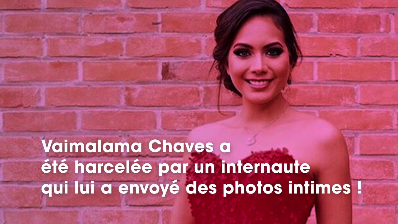 Vaimalama Chaves  énervée, Miss France affiche un internaute qui lui a envoyé des photos trop intimes