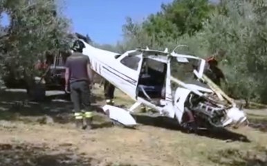 Gualdo Cattaneo (PG) - Recuperato ultraleggero precipitato a giugno (21.08.19)