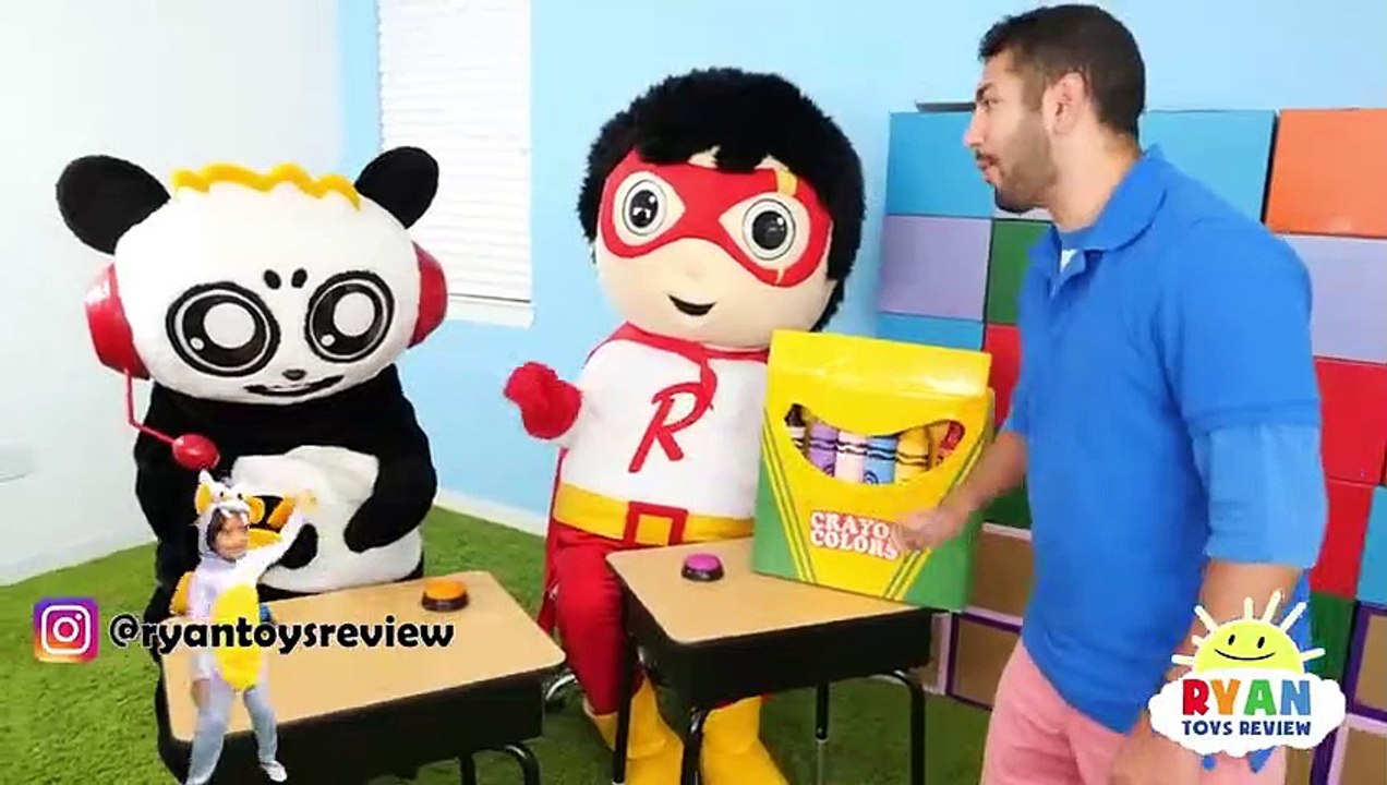 Ryan Pretend Play Late for School and Dream about Learning!!!