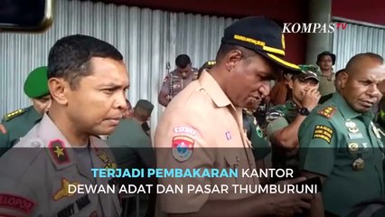 Detik-detik Massa Bakar Pasar Thumburuni di Fakfak, Papua Barat