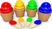 Learn Colors Bubble Gum Ice cream Cups for kid baby Nursery Rhymes