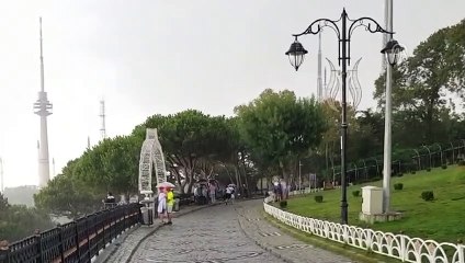 Sağanak yağış etkili oluyor  - Çamlıca Tepesi - İSTANBUL