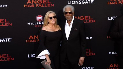 Morgan Freeman and Lori McCreary "Angel Has Fallen" World Premiere
