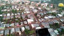 Megaoperação: imagens aéreas mostram policiais em ação durante cumprimento de mandados