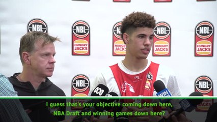 Download Video: BASKETBALL: NBL: LaMelo looking to make his mark in Australia