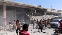 İdlib'e Esed rejimi ve Rus hava saldırıları sürüyor