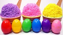 Learn Colors Bubble Gum Candy Ice Cream Surprise Toys and Foam Clay Slime Video