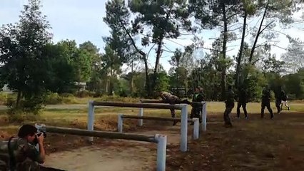 Les basketteurs du MSB préparent leur saison au camp militaire d'Auvours à Champagné