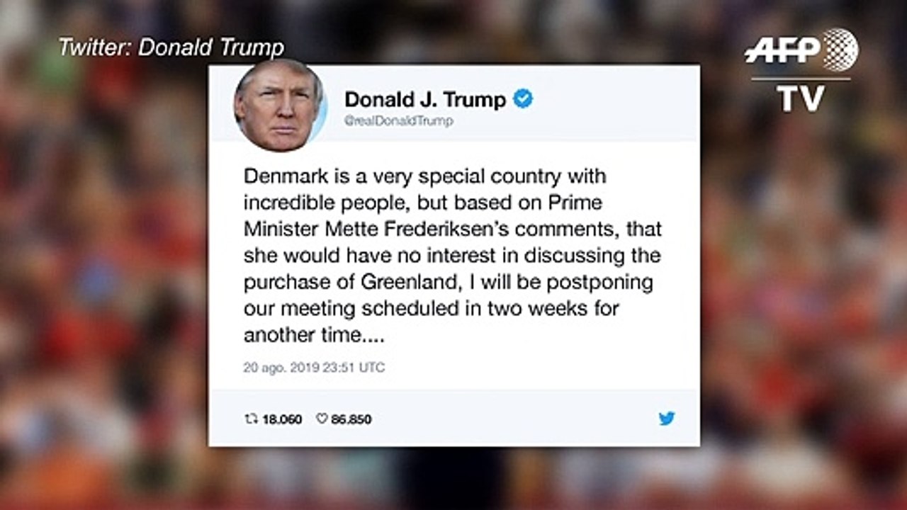 Trump anula viaje a Dinamarca por rechazo a venta de Groenlandia