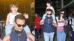 Taimur Ali Khan back to Mumbai with Kareena Kapoor Khan-Saif Ali Khan; Check Out | FilmiBeat