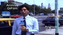 Exclusive streets for groups in the city of Buenos Aires 1990