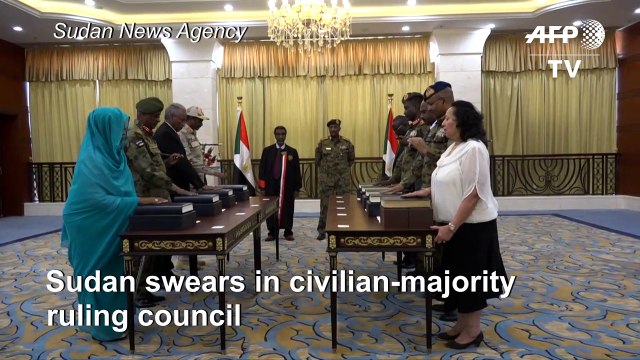Sudan swears in civilian-majority ruling council
