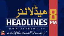ARY News Headlines | Waseem Akhtar should be put on ECL: Mustafa Kamal | 8 PM | 21 August 2019