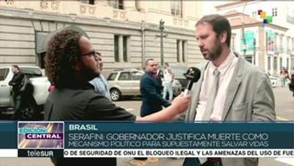 Serafini: Witzel intenta hacer de la muerte una herramienta política