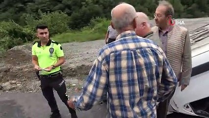 Kontrolden çıkan araç takla attı: 1 yaralı