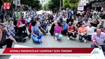 Soma'da işçilerin 'tazminat' eylemi!