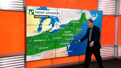Storms rumble through the East, then a big change is coming