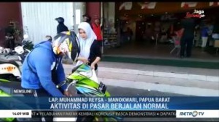 Sejumlah Toko di Manokwari Kembali Beroperasi
