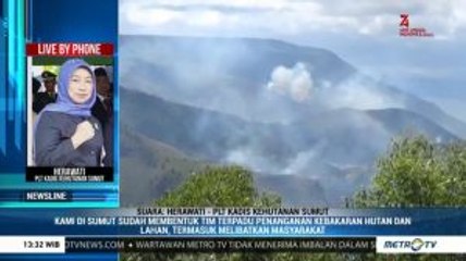 Penanganan Kebakaran Hutan di Perbukitan Danau Toba