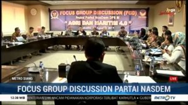 Fraksi NasDem Gelar FGD Bahas Agri dan Maritim 4.0
