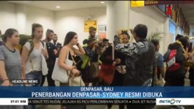 Jalur Penerbangan Denpasar-Sydney Resmi Dibuka