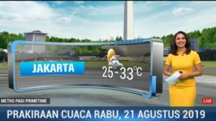 Prakiraan Cuaca Rabu 21 Agustus 2019