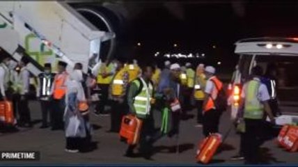 358 Haji Debarkasi Padang Tiba di Tanah Air
