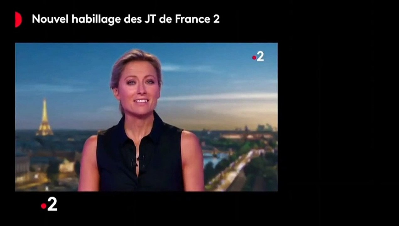 Découvrez le nouvel habillage des JT de France 2 qui sera proposé à partir de lundi prochain dans le 20h d'Anne-Sophie Lapix