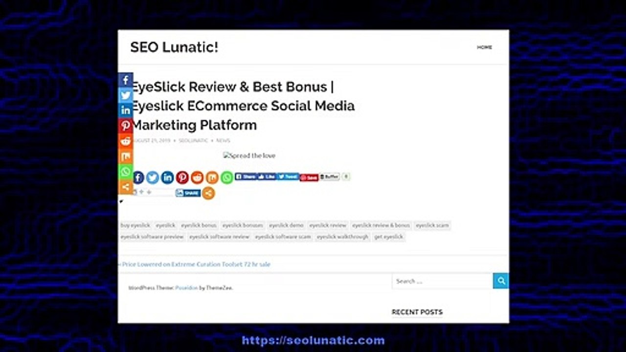 EyeSlick Review & Best Bonus | Eyeslick ECommerce Social Media Marketing Platform
