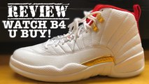 Air Jordan 12 FIBA White Red Gold Retro 2019 Sneaker HONEST Review