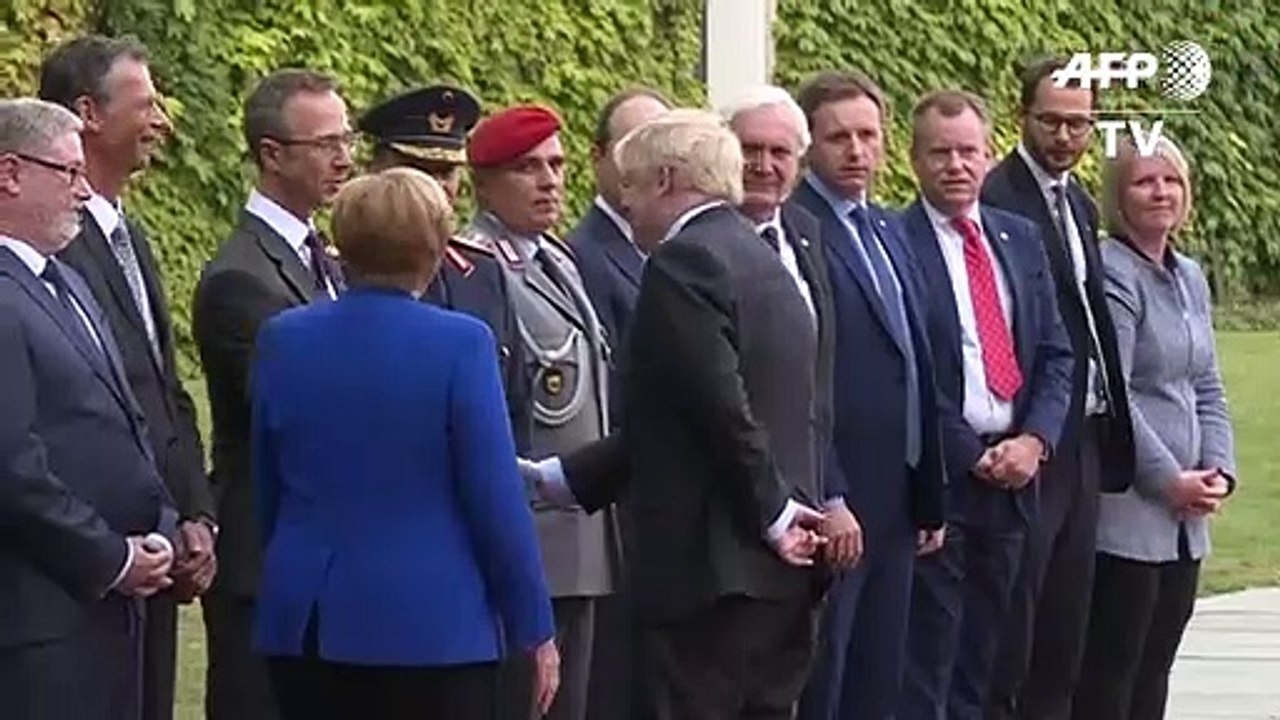 Zuversichtlicher Boris Johnson in Berlin: 'Wir schaffen das.'