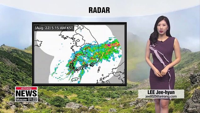 Heavy rain down south with rain alerts 082219