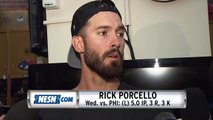 Red Sox Pitcher Rick Porcello Reacts To Team's Loss Vs. Phillies