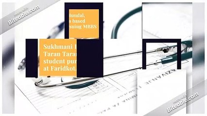 Sukhmani Hundal - A Brilliant MBBS Student