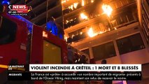 Les images des pompiers du terrible incendie cette nuit dans le périmètre de l'Hôpital Henri-Mondor à Créteil
