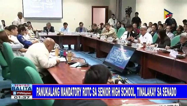 Panukalang mandatory ROTC sa senior high school, tinalakay sa Senado