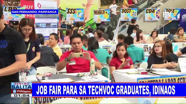Job fair para sa techvoc graduates, idinaos