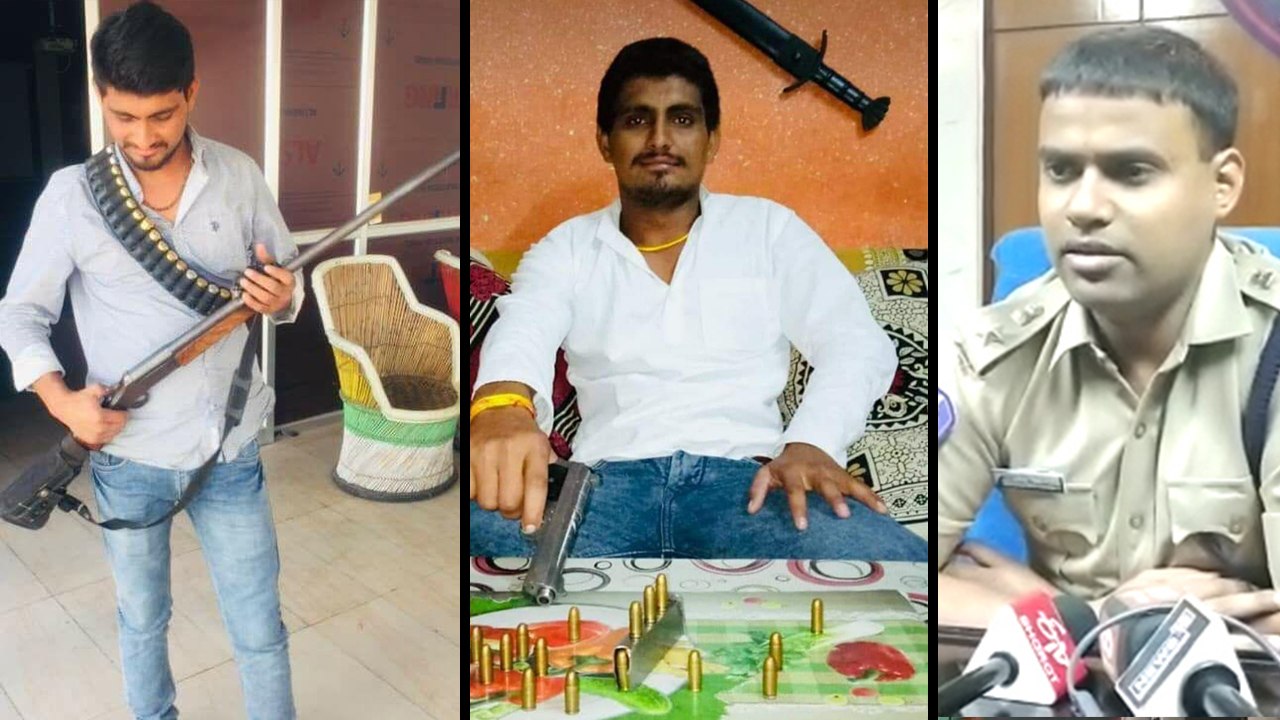 ABVP प्रत्याशी ने सोशल मीडिया पर हथियारों के साथ अपलोड की तस्वीरें