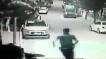 Üsküdar'da nefes kesen hırsız polis kovalamacası kamerada